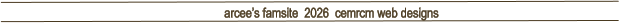arcee�s famsite  2026  cemrcm web designs