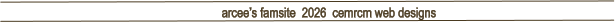 arcee�s famsite  2026  cemrcm web designs