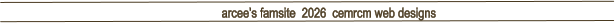 arcee�s famsite  2026  cemrcm web designs