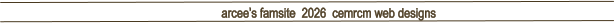 arcee�s famsite  2026  cemrcm web designs