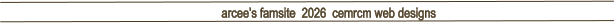 arcee�s famsite  2026  cemrcm web designs